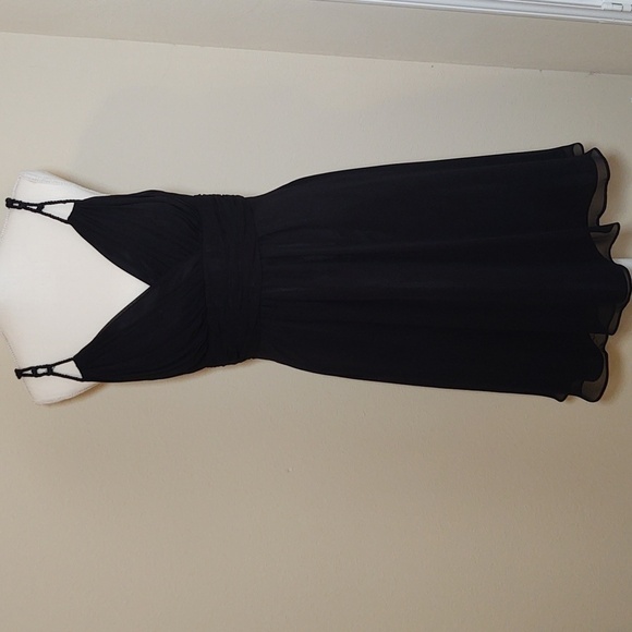 Dusk Collection Women's Black Chiffon Party/Prom Dress - Picture 3 of 6